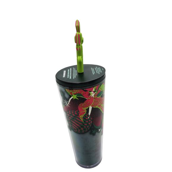 Christmas 2023 Bow Straw Starbucks Holiday  Venti Cold Cup Tumbler Reuseable - Picture 5 of 6